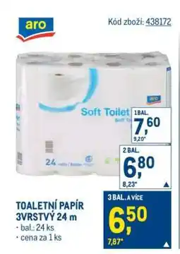 Makro TOALETNÍ PAPÍR 3VRSTVÝ 24 m nabídka