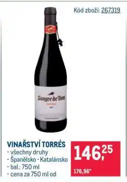 Makro VINAŘSTVÍ TORRES nabídka