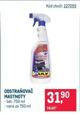 Makro Odstraňovač mastnoty nabídka