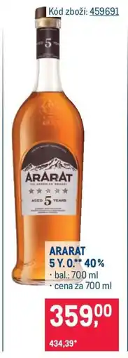 Makro Ararat 5 Y. O.** 40 % nabídka