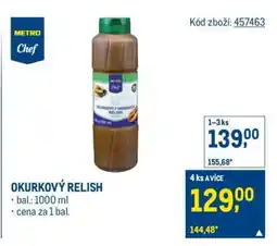 Makro Okurkový relish nabídka