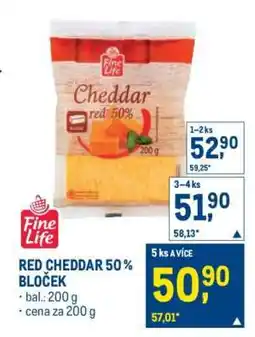 Makro RED CHEDDAR 50 % BLOČEK nabídka
