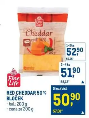 Makro RED CHEDDAR 50 % BLOČEK nabídka