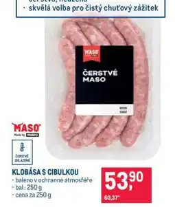 Makro Klobása s cibulkou nabídka