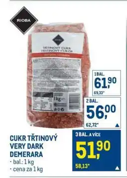 Makro CUKR TŘTINOVÝ VERY DARK DEMERARA nabídka