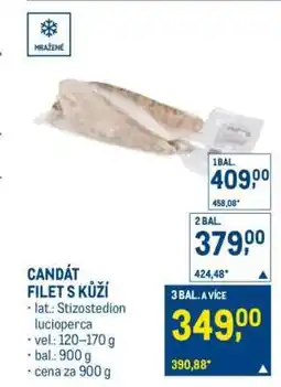 Makro Candát filet s kůží nabídka