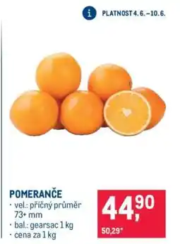 Makro Pomeranče nabídka