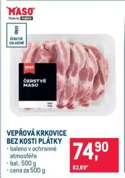 Makro Vepřová krkovice bez kosti – plátky nabídka