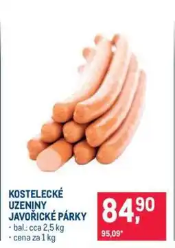 Makro KOSTELECKÉ UZENINY JAVOŘICKÉ PÁRKY nabídka