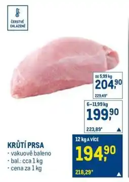 Makro Krůtí prsa nabídka