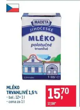 Makro Mléko trvanlivé 1,5 % nabídka