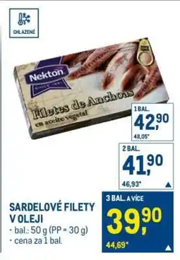 Makro SARDELOVÉ FILETY V OLEJI nabídka