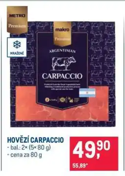 Makro Hovězí carpaccio nabídka