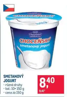 Makro Smetanový jogurt nabídka