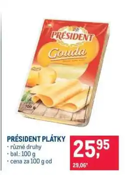 Makro Président plátky nabídka
