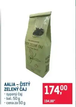 Makro AALIA – ČISTÝ ZELENÝ ČAJ nabídka