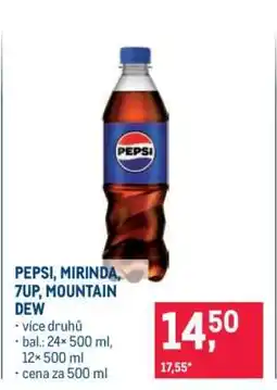 Makro Pepsi Mirinda 7UP, Mountain Dew nabídka