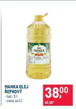 Makro Manka olej řepkový nabídka