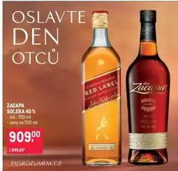 Makro ZACAPA SOLERA 40 % nabídka