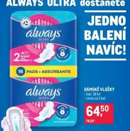 Makro Always Ultra nabídka