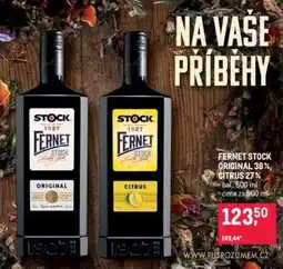 Makro Fernet Stock Original 38 %, Citrus 27 % nabídka