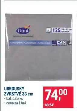 Makro UBROUSKY 2VRSTVÉ 33 cm nabídka