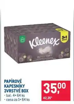 Makro PAPÍROVÉ KAPESNÍKY 3VRSTVÉ BOX nabídka