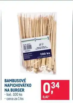 Makro BAMBUSOVÉ NAPICHOVÁTKO NA BURGER nabídka