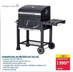 Makro ZAHRADNÍ GRIL NA DŘEVĚNÉ UHLÍ DELUXE nabídka
