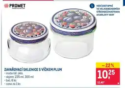 Makro ZAVAŘOVACÍ SKLENICE S VÍČKEM PLUM nabídka