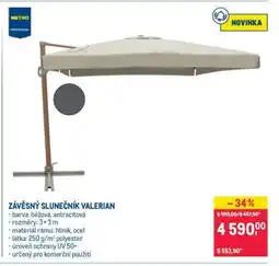 Makro Závěsný slunečník Valerian nabídka