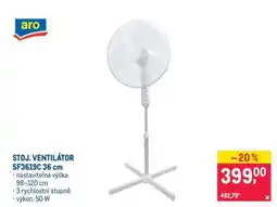 Makro STOJ. VENTILÁTOR SF6319C 36 cm nabídka