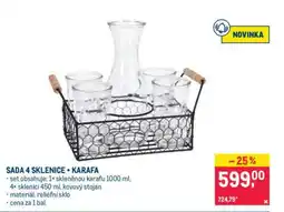 Makro SADA 4 SKLENICE + KARAFA nabídka