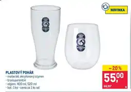 Makro PLASTOVÝ POHÁR nabídka