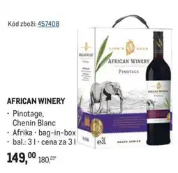 Makro African Winery nabídka