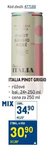 Makro ITALIA PINOT GRIGIO nabídka