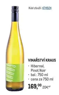 Makro VINAŘSTVÍ KRAUS nabídka