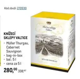 Makro Knížecí sklepy Valtice nabídka