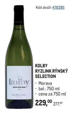 Makro KOLBY RYZLINK RÝNSKÝ SELECTION nabídka