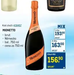 Makro Mionetto nabídka