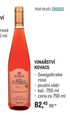 Makro Vinařství Kovacs nabídka
