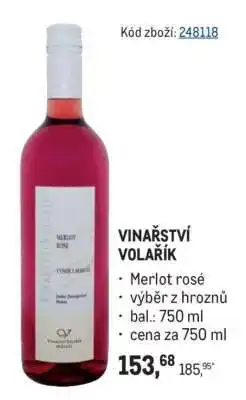 Makro Vinařství Volařík nabídka