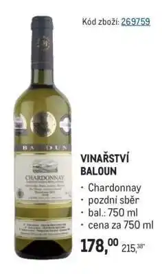 Makro Vinařství Baloun nabídka