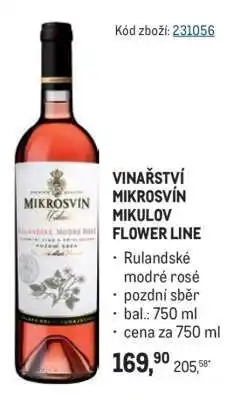 Makro VINAŘSTVÍ MIKROSVÍN MIKULOV FLOWER LINE nabídka