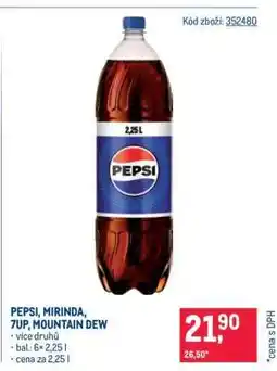 Makro Pepsi Mirinda 7UP, Mountain Dew nabídka