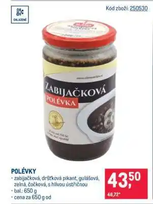 Makro Polévky nabídka