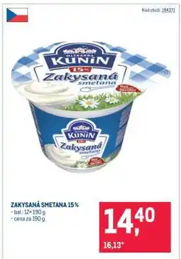 Makro Zakysaná smetana 15% nabídka