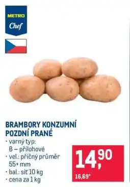 Makro Brambory konzumní pozdní prané nabídka