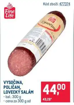 Makro VYSOČINA, POLIČAN, LOVECKÝ SALÁM nabídka