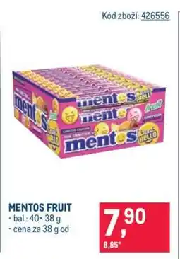 Makro Mentos Fruit nabídka